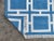 Handmade Cotton Pattern Square Rug, Sky Blue and White 8'x10' For Sale - Image 10 of 11