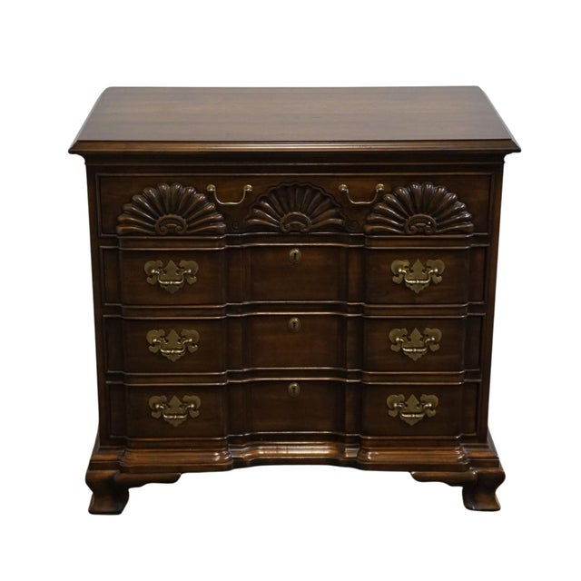 Traditional Harden Furniture Solid Cherry Traditional 36" Blockfront Gentleman's Chest For Sale - Image 3 of 13
