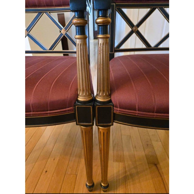 Hollywood Regency Henredon 1960s Dorothy Draper Dining Chairs: Set of 2 For Sale - Image 3 of 4