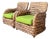 Vintage Twisted Rattan Lounge Chairs After Ralph Lauren - A Pair For Sale