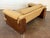 Vintage 1980’s Italian and Walnut Sculptural Leather Loveseat For Sale - Image 17 of 18