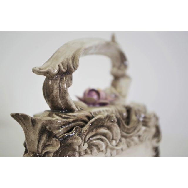 Ceramic Ceramic Clothes Iron from Capodimonte, 1960s For Sale - Image 7 of 12