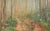 Misty Forest, 1970s Landscape by Gary Hicks For Sale - Image 9 of 11