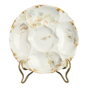19th Century French Haviland Limoges Porcelain Oyster Plate