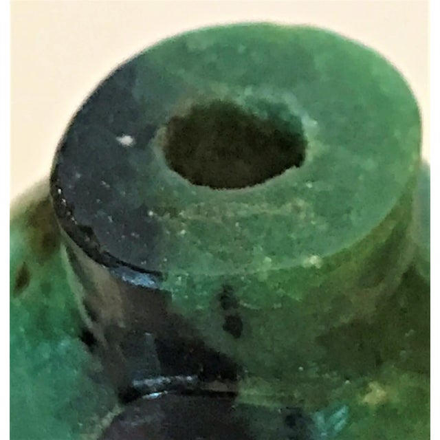 Vintage Ruby in Zoisite Bottle With Liu Hai and the Three Legged Toad For Sale - Image 9 of 12