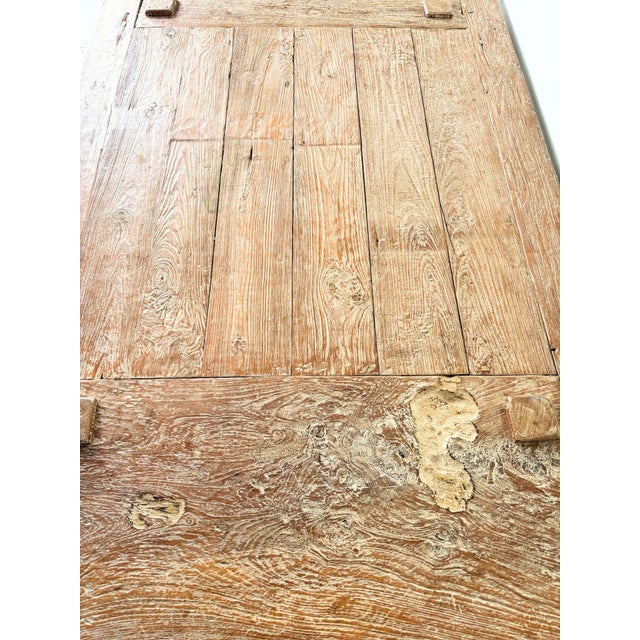 Large 19th Century Weavers Coffee Table in Lime Wash Teak, Indonesia For Sale - Image 13 of 15