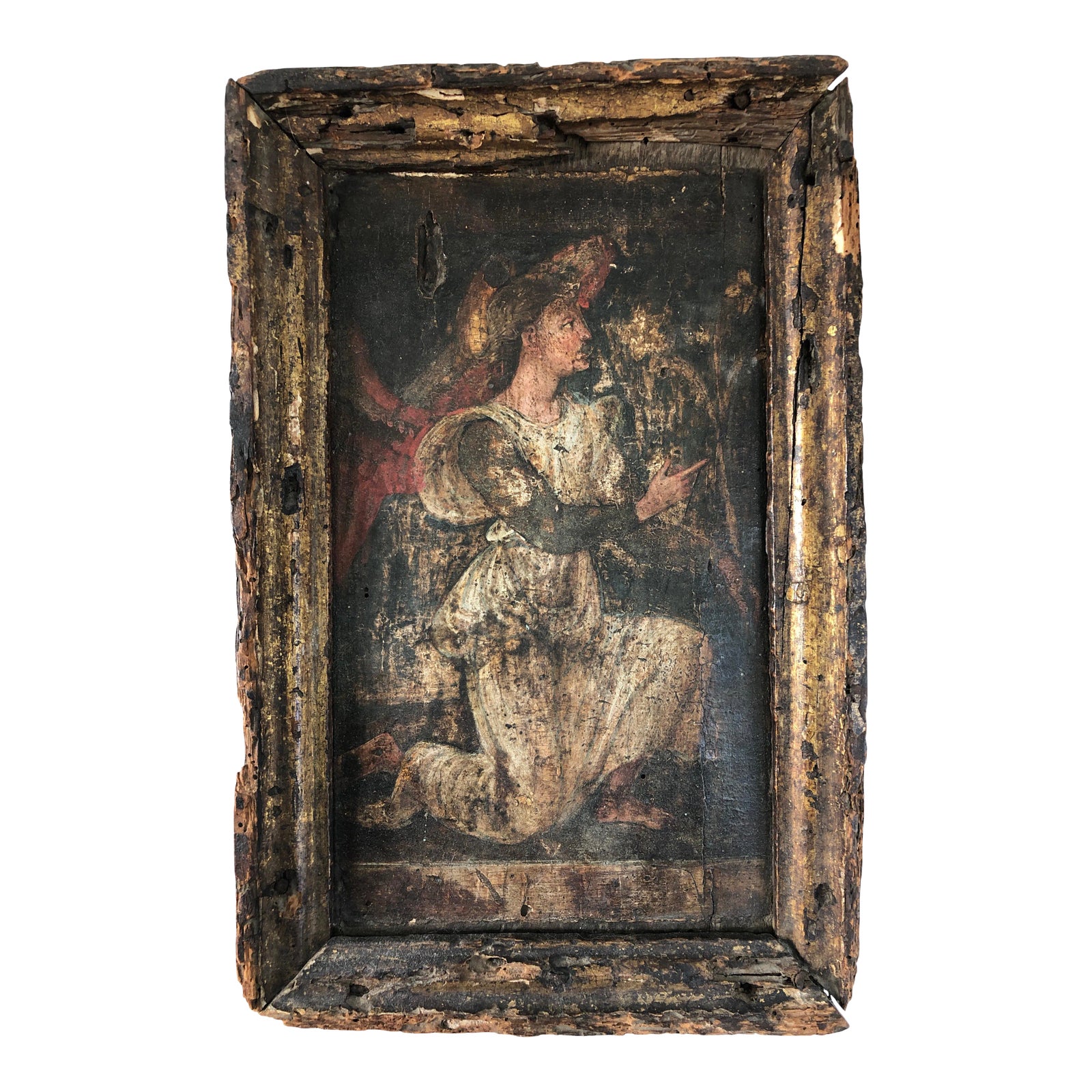 16th-C. European Old Masters Italian Renaissance Painting on Wood Panel ...
