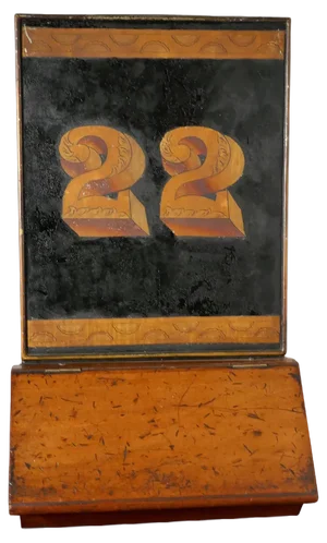 Large 19th Century Toleware and Mahogany Grocers Shop Display Tea Tin, 1880s