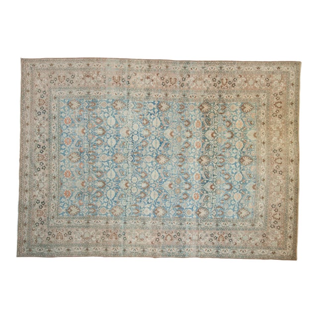 Vintage Distressed Khorassan Carpet - 8'8" X 12'3" For Sale