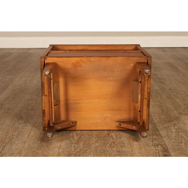 Stanley Furniture Mid Century Modern Pair of Walnut Nightstands For Sale - Image 17 of 18