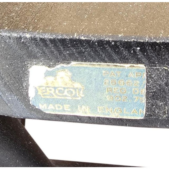 1950s Black Stacking Chair by L. Ercolani for Ercol, 1950s For Sale - Image 5 of 11