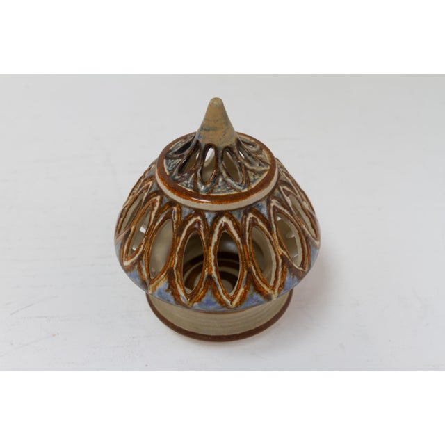 Danish Ceramic Candle House by Søholm, 1960s. Wonderful Scandinavian Mid-Century Modern tealight house by Søholm Bornholm,...