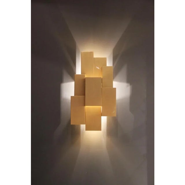 Not Yet Made - Made To Order Small Inspiring Trees Oxidized Brushed Brass Wall Lamp by Insidherland For Sale - Image 5 of 6