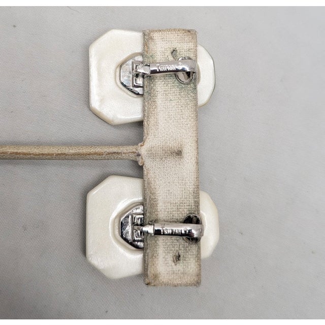 Metal Vintage Kunio Matsumoto for Trifari Modernist Clip Earrings-2 Pieces For Sale - Image 7 of 8