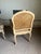 French Provincial Late 20th Century Pair of French Louis XV Style Cane Back Bergère Chairs For Sale - Image 3 of 9