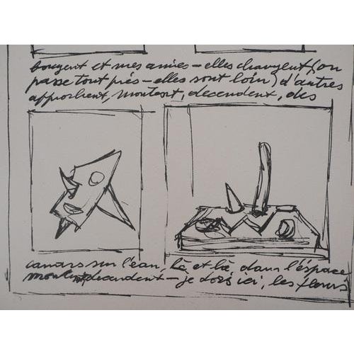 Alberto Giacometti, Moving and Mute Objects, 1952, Original Lithograph For Sale - Image 4 of 8