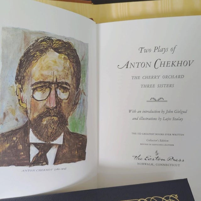 Animal Skin Vintage Easton Press the 100 Greatest Books Ever Written Collector's Edition Books Full Leather Gold Trim Set of 4 Classics For Sale - Image 7 of 10