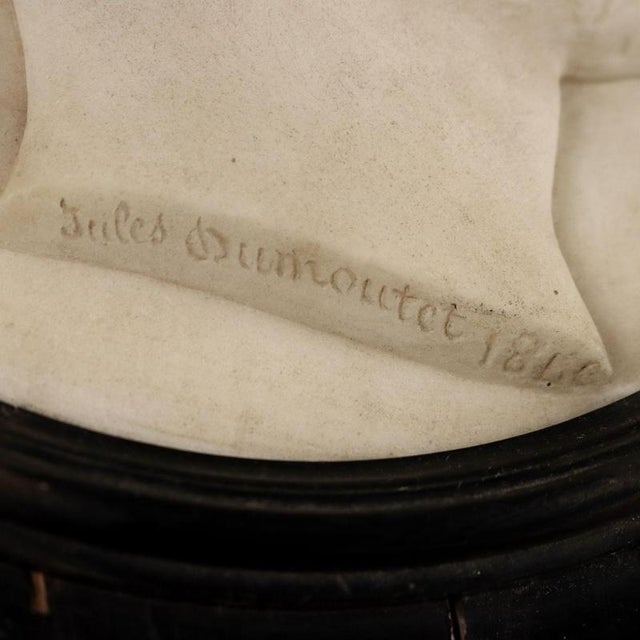 Marble Portrait of Jules Dumoutet For Sale - Image 6 of 11