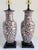 1950s Vintage Chinese Famile Noire Mille Fleurs Large Table Lamps For Sale - Image 5 of 12