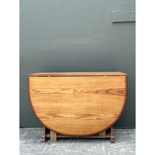 Mid 20th Century Vintage Drop Leaf Dining Table For Sale - Image 5 of 12