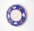 Blue and White Italian Plate/Platter With Roosters and Pears With Red Dots 11" For Sale - Image 6 of 8