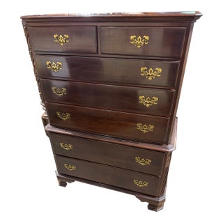 Ethan Allen Cherry Wood Tall Boy For Sale