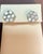 Metal 3.5 Carat, 7 Diamond Floral Cluster Flower Stud Earrings in 14 Karat White Gold For Sale - Image 7 of 8
