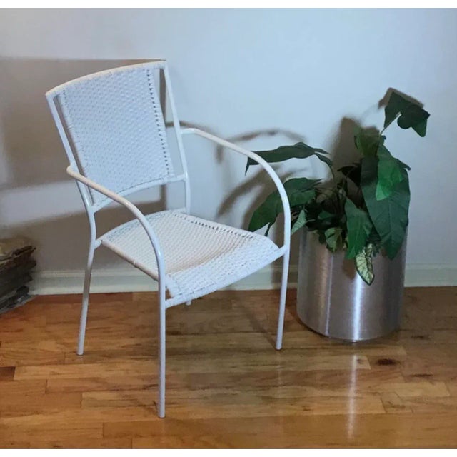 1970s Vintage Nautical Rope Easy Chair With Armrests For Sale - Image 11 of 13