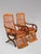 Antique Walnut Reclining Armchairs, 1860, Set of 2 For Sale - Image 11 of 17