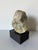 1980’s Vintage Carved Abstract Marble Sculpture on Black Wood Base, Unsigned For Sale In Miami - Image 6 of 11