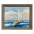 Sailboat Seascape Waves Original Oil on Canvas, by Alton (Framed) For Sale