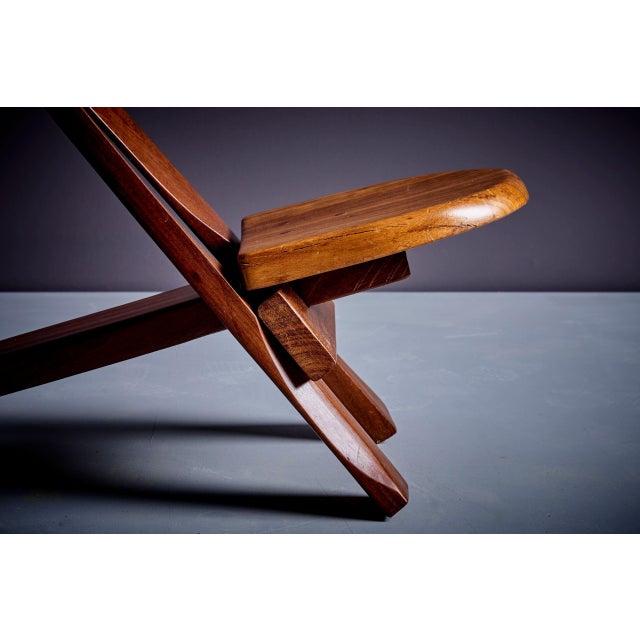 Brown Sculptural African Studio Chair, 1960s For Sale - Image 8 of 11
