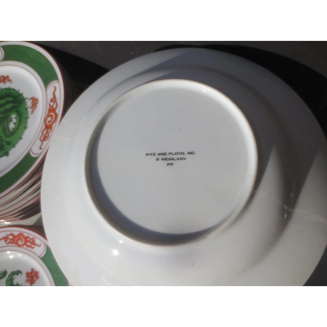 Fitz and Floyd Service Dragon Crest -Set of 36 Pieces For Sale - Image 10 of 10