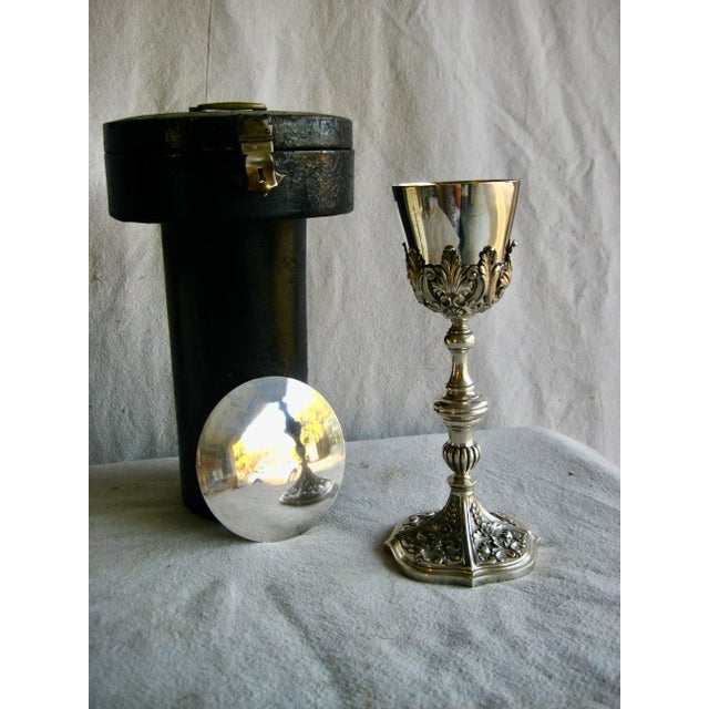 This lovely Chalice is in silver with hallmarks and the name of Topazio high -end Portuguese maker that started in 1874 ,...