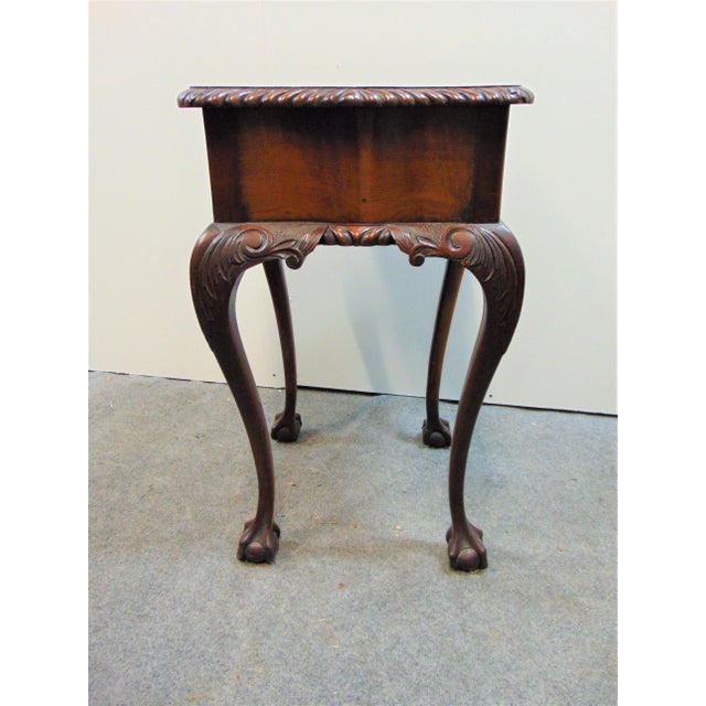 Wood Late 19th Century Centennial Chippendale Carved Nightstand For Sale - Image 7 of 9