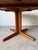 1970s Mid-Century Danish Modern Teak Expanding Round- Oval Dining Table For Sale - Image 13 of 18