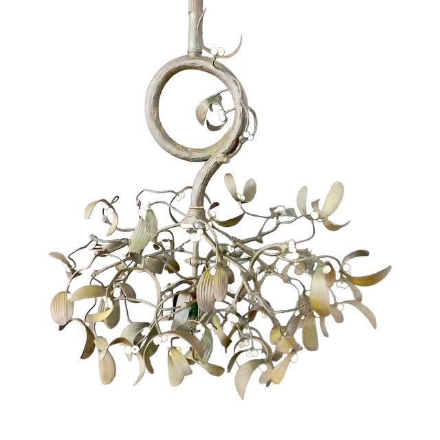 Art Nouveau Mistletoe Candlestick, France, 1910s For Sale