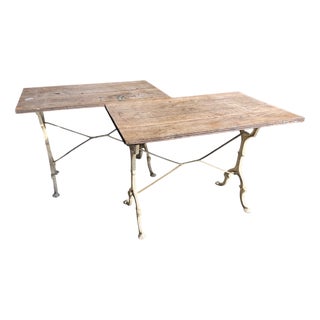 French Bistro Tables, 1890s, Set of 2 For Sale