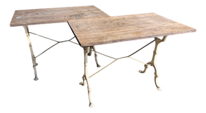 French Bistro Tables, 1890s, Set of 2