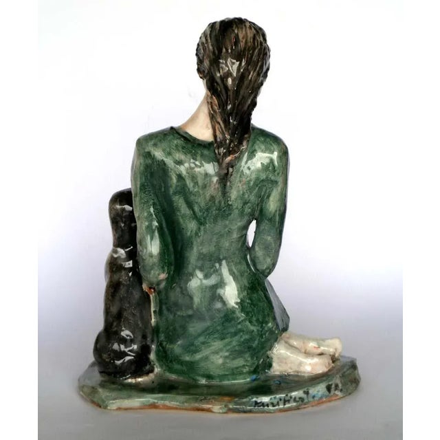 Ceramic Pottery Rossicone Figure Sculpture by Domenico Purificato For Sale - Image 3 of 9
