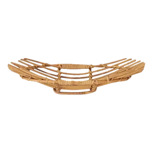 1960s Mid-Century Rattan Basket Danish Modern