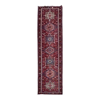 Vintage Persian Karajeh Wool Runner Rug 2’8” X 11’2” For Sale