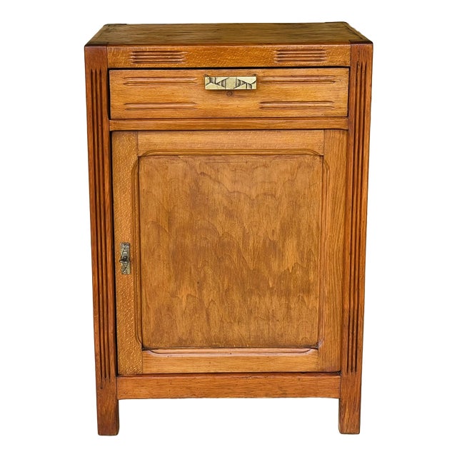 Art Deco Walnut Storage Cabinet, 1930s For Sale
