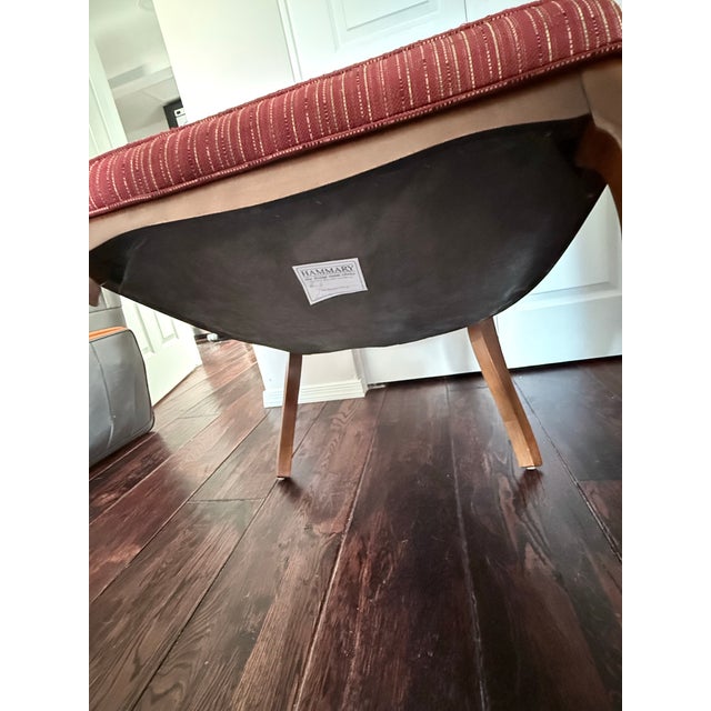 Red Mid-Century Hollywood Regency Hammary Cane Barrel-Back Chairs - A Pair For Sale - Image 8 of 12