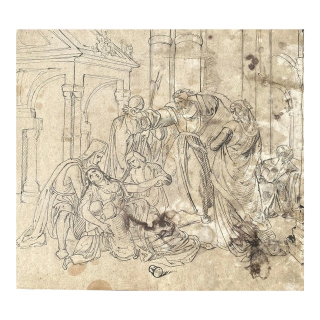 Antique Old Master Drawing For Sale