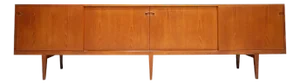 Large 1950s Danish Teak Sideboard by Henry Rosengren Hansen for Brande Møbelindu