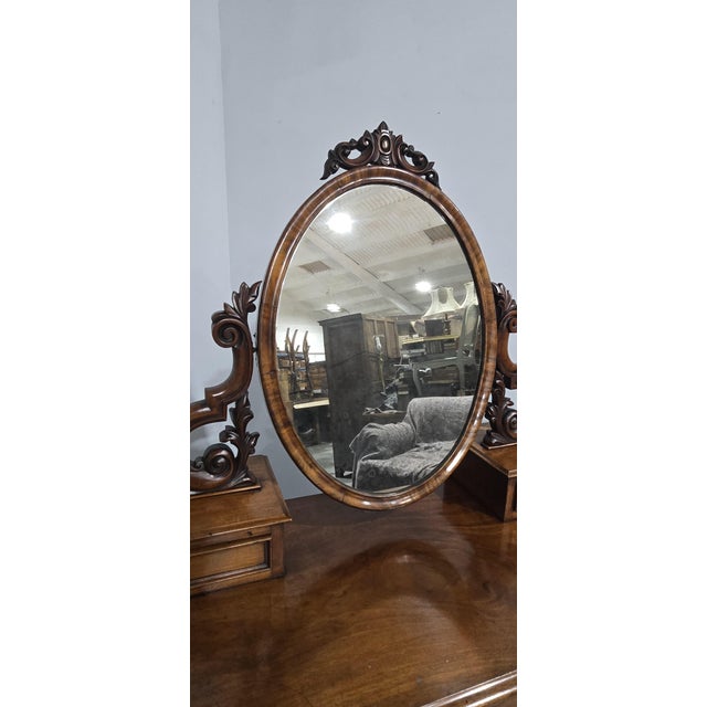 Brown Victorian Mahogany Dressing Table, 1880 For Sale - Image 8 of 16