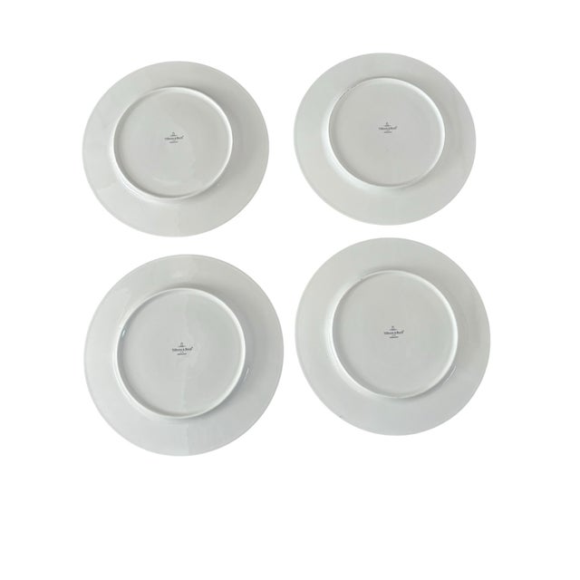 Blue Villeroy & Boch Indian Blue Charger Plates - Set of 4 For Sale - Image 8 of 9