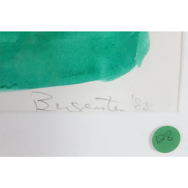 Late 20th Century The Sitting Angel Large Original Watercolor on Paper Signed For Sale - Image 4 of 6