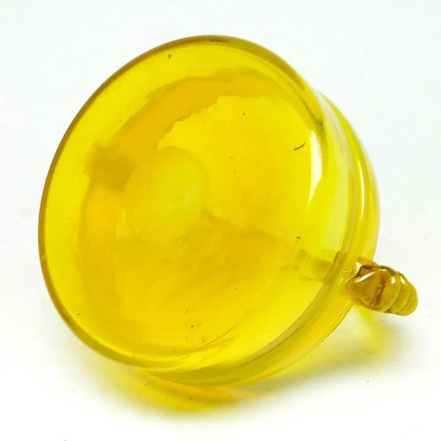 1970s Postmodern Bowl on Stand from Cracow Glassworks, Poland, 1970s For Sale - Image 5 of 8